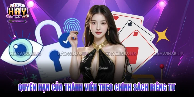 Quyền hạn của thành viên theo Chính sách riêng tư